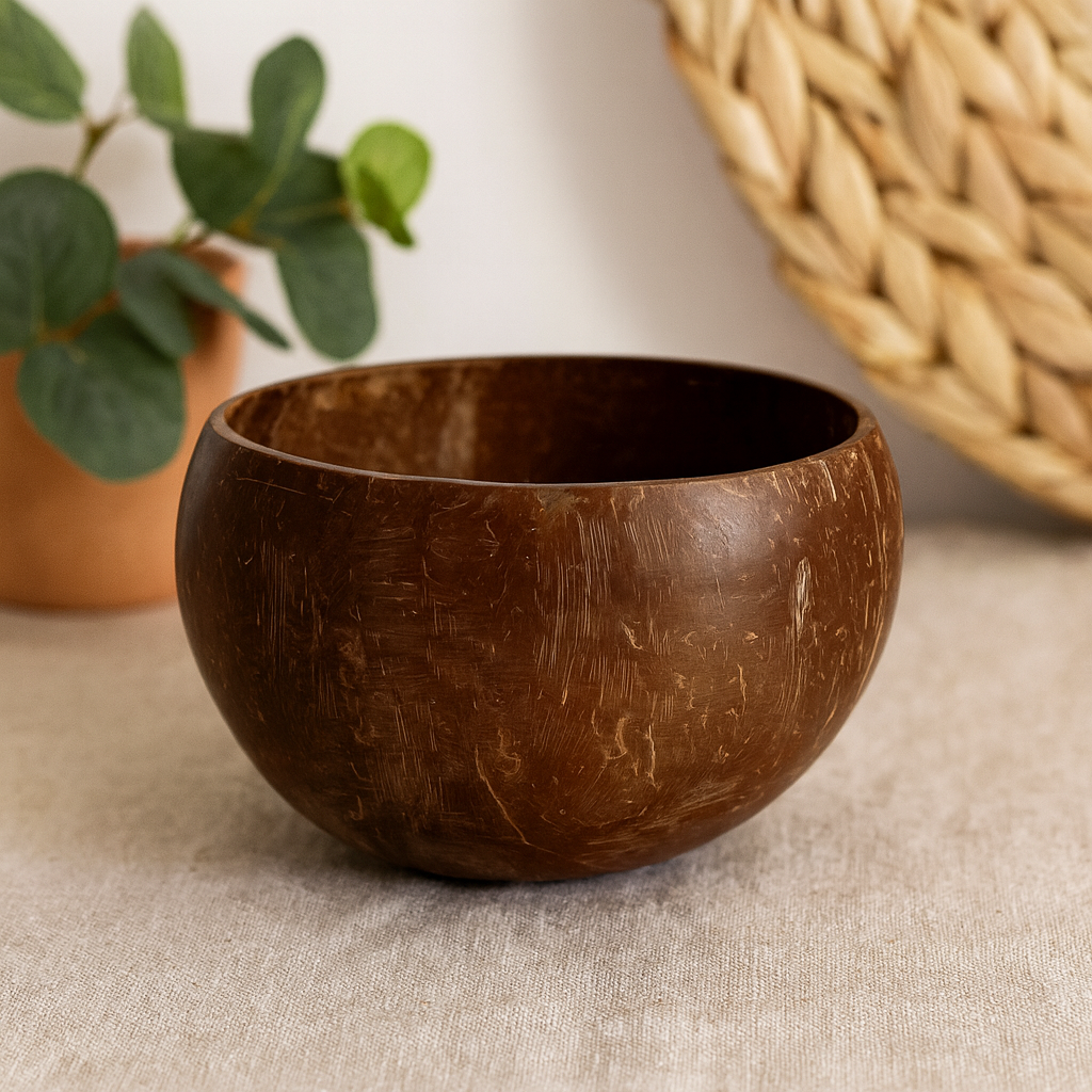 Small Natural Coconut Bowl for Smoothies & Snacks
