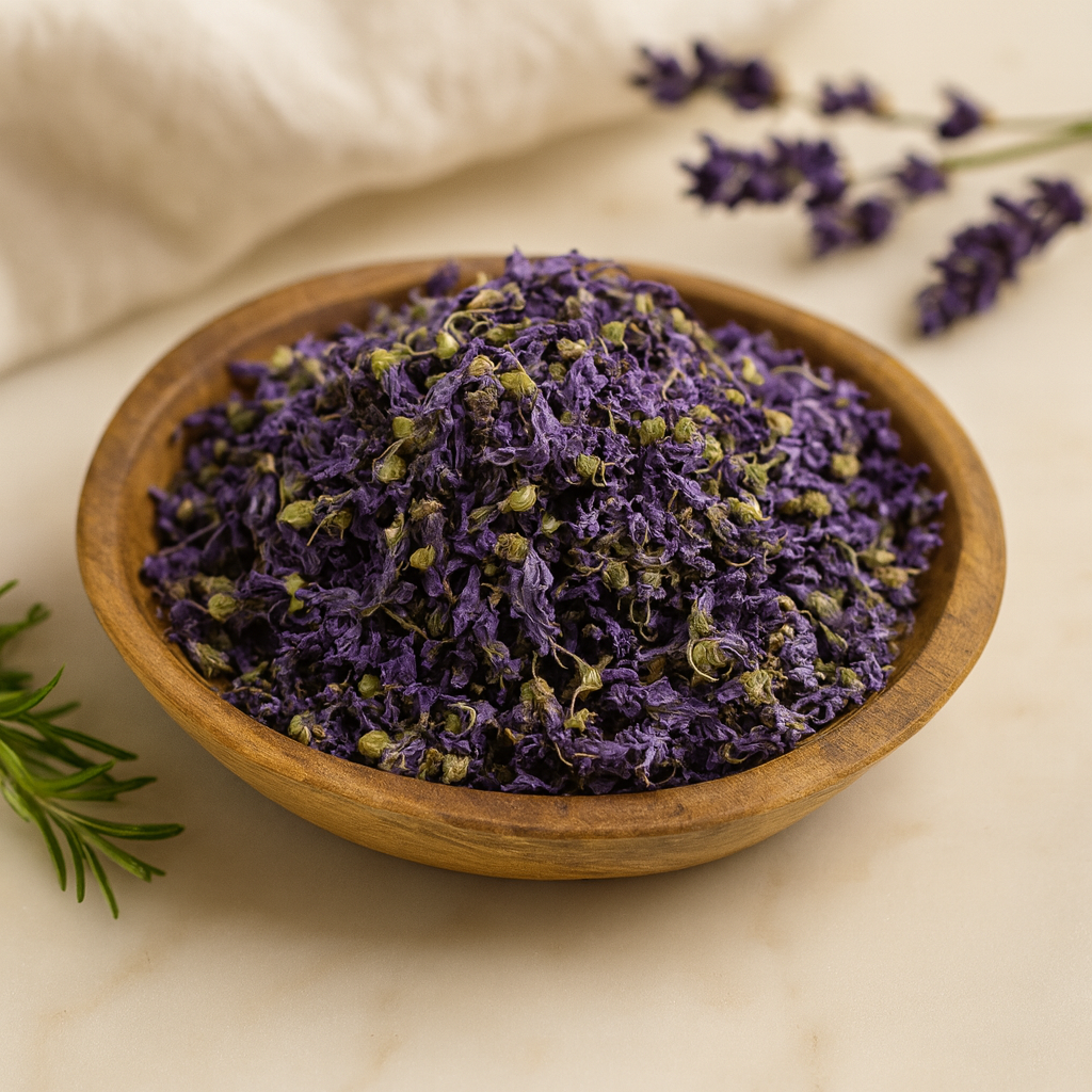 Flores de Malva Azuis Inteiras 0,5 kg