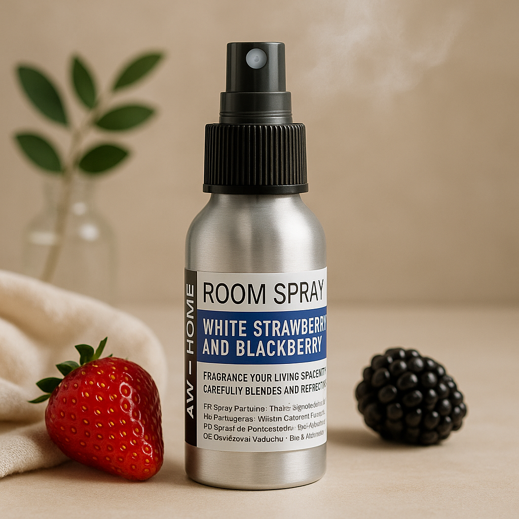 Rum Spray Hvid Jordbær og Brombær 100ml