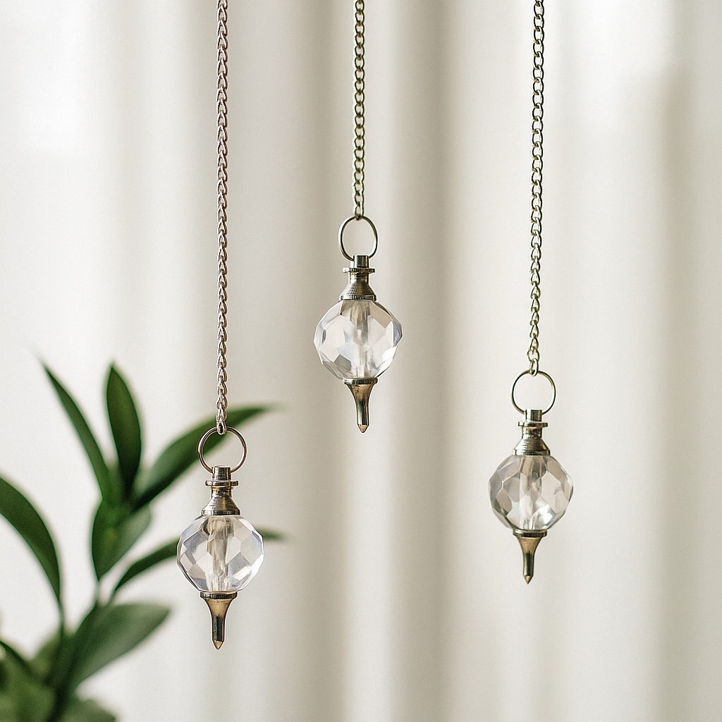 Kwarts Pendel Facetgeslepen Edelsteen