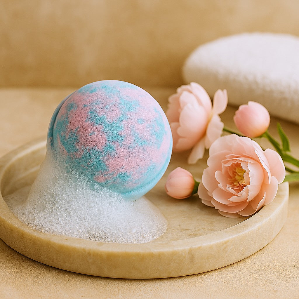 Bath Bomb Baby Powder Scent 180g Shea Butter