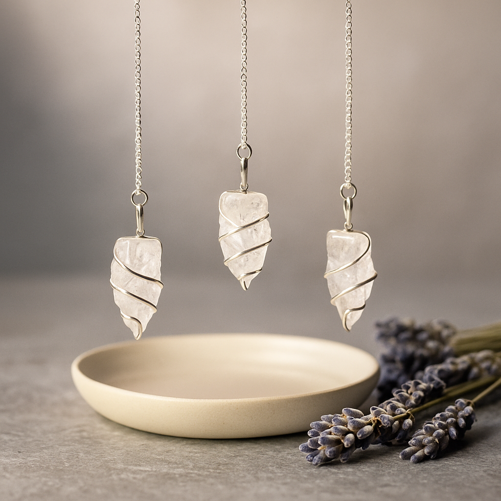 Kyvadlo z přírodního křišťálu