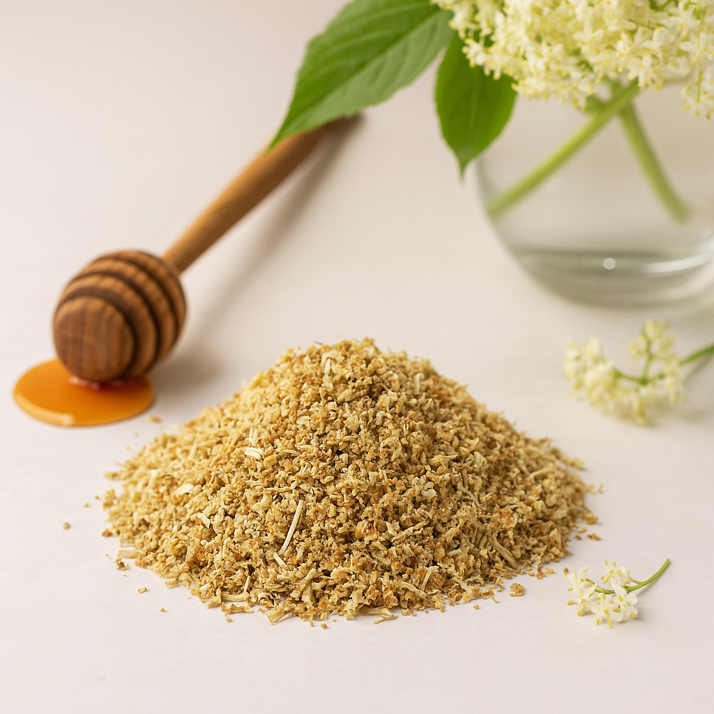 Сушени цветове от бъз Български Sambucus Nigra 1 килограм