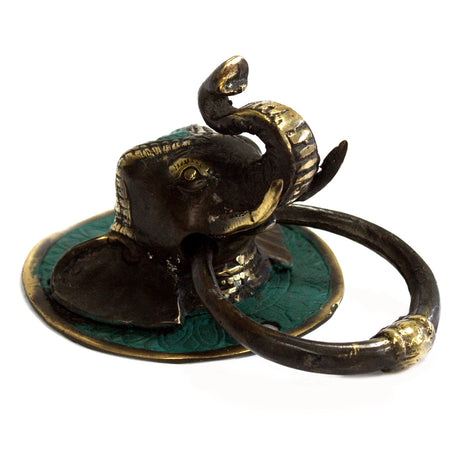 Brass Door Knocker Elephant Head