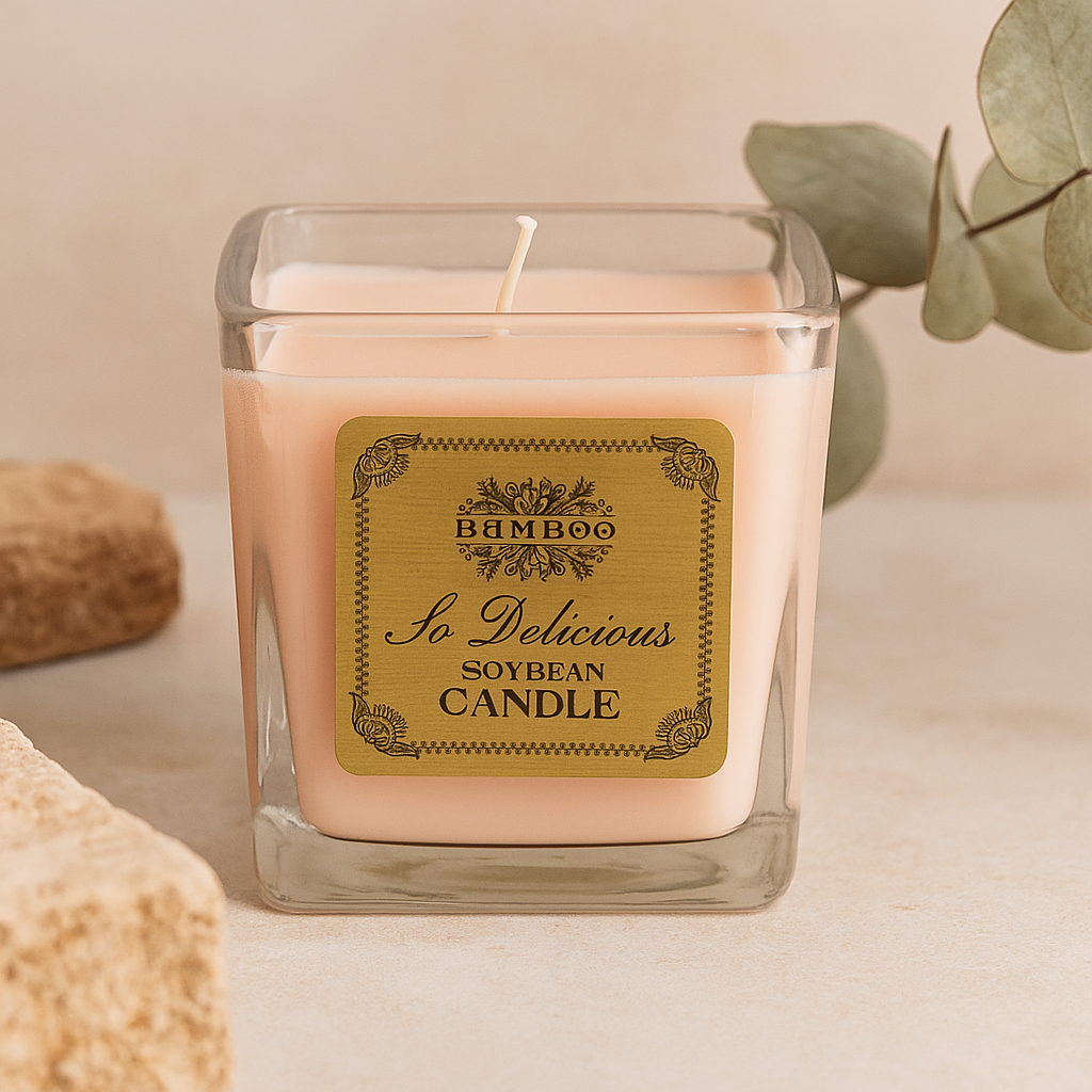 Sójová vosková sviečka v skle, doba horenia 30-35 hodín