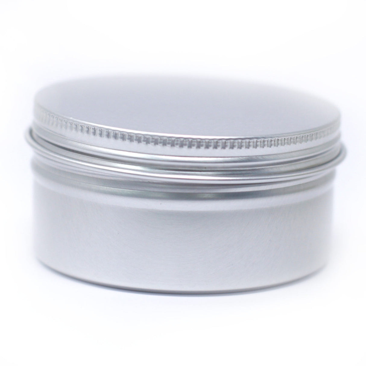 Boîte ronde en aluminium avec couvercle à vis - 70 × 35 mm