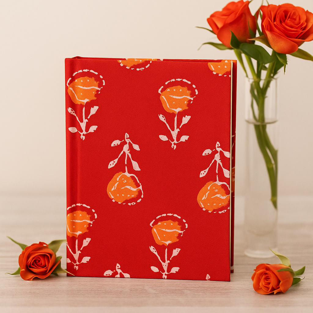 Notebook Cotton 20x15 cm 96 Pages Roses