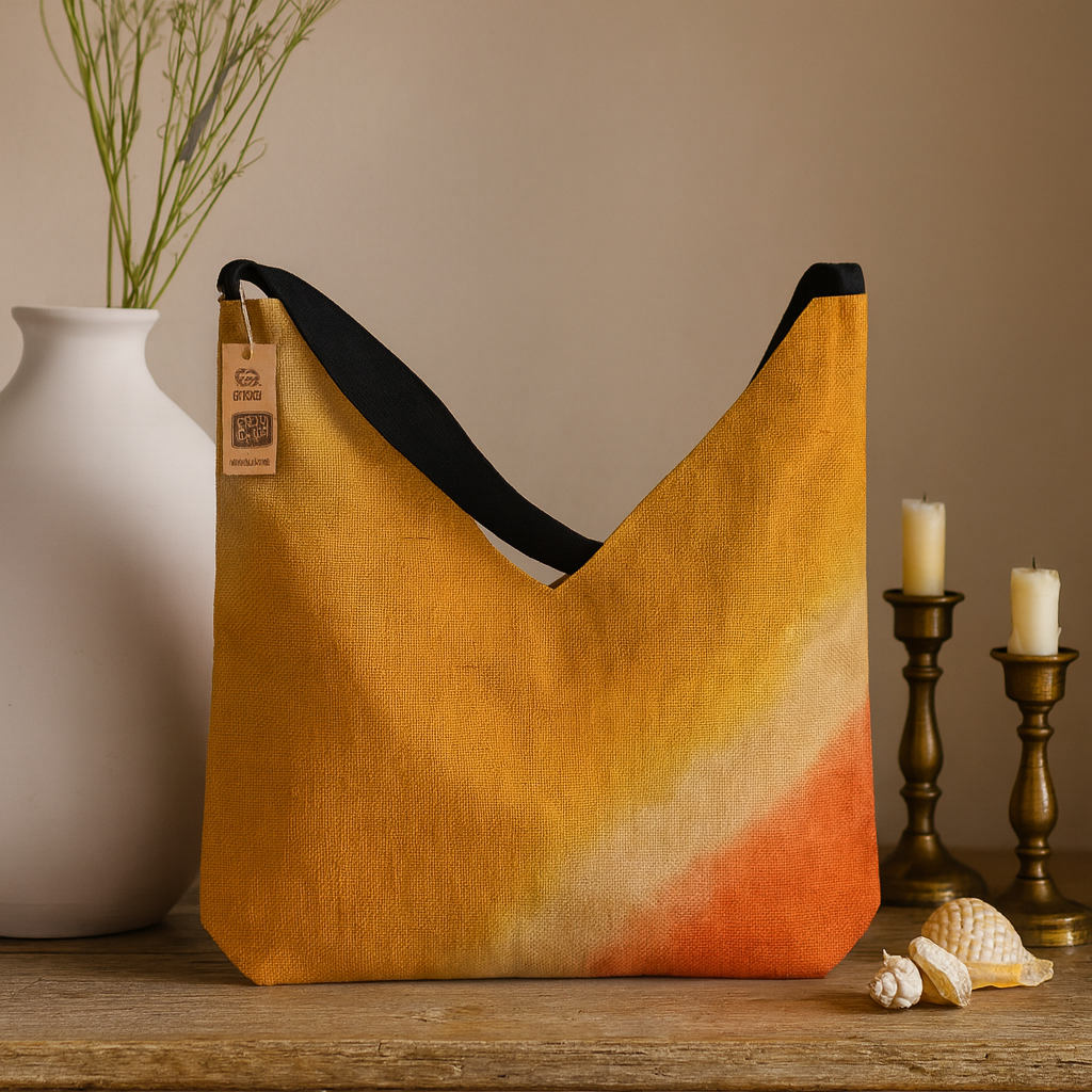 Saco de Ombro Mistura Suave Cúrcuma