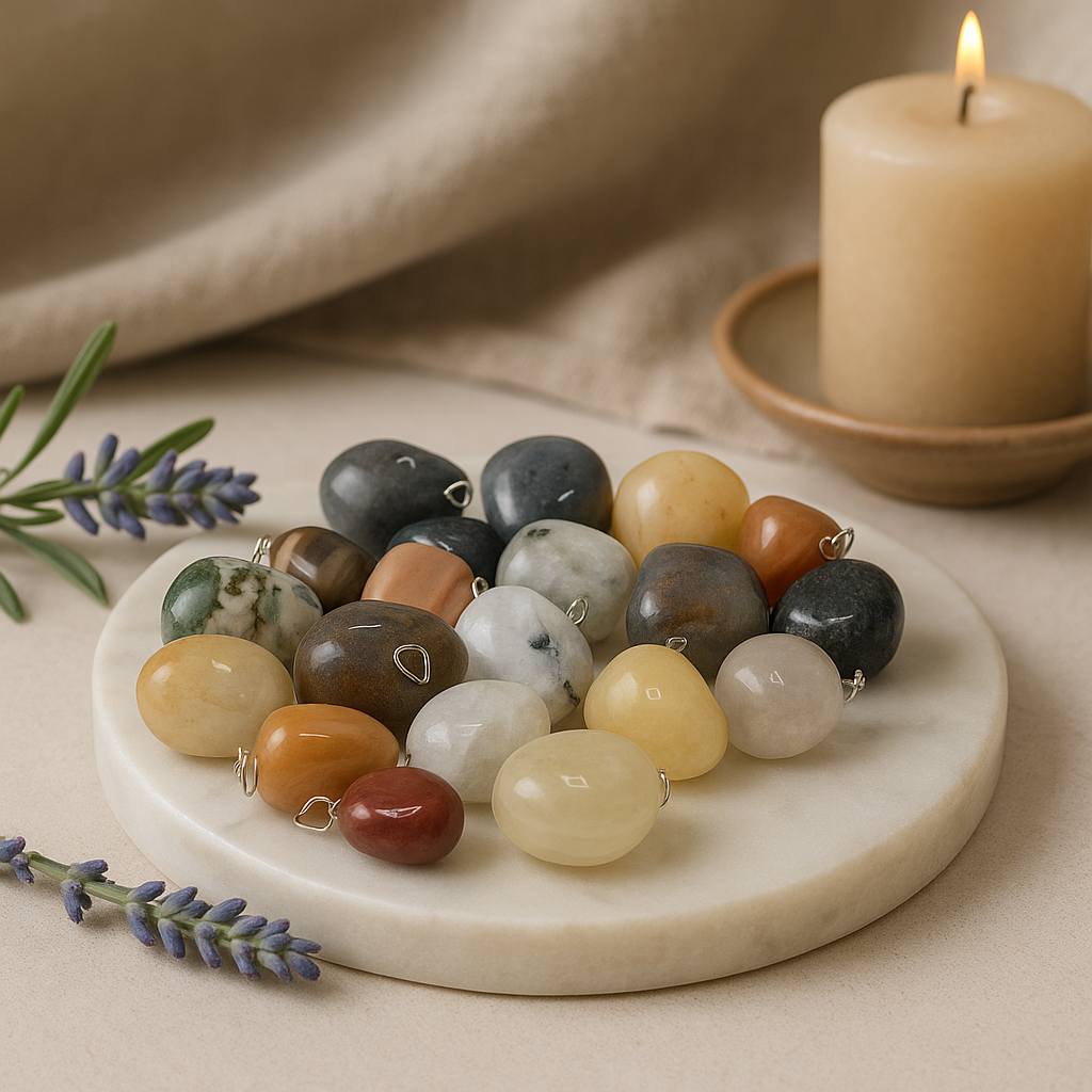 Prívesok z brúseného kryštálu striebrom pokovený prírodný