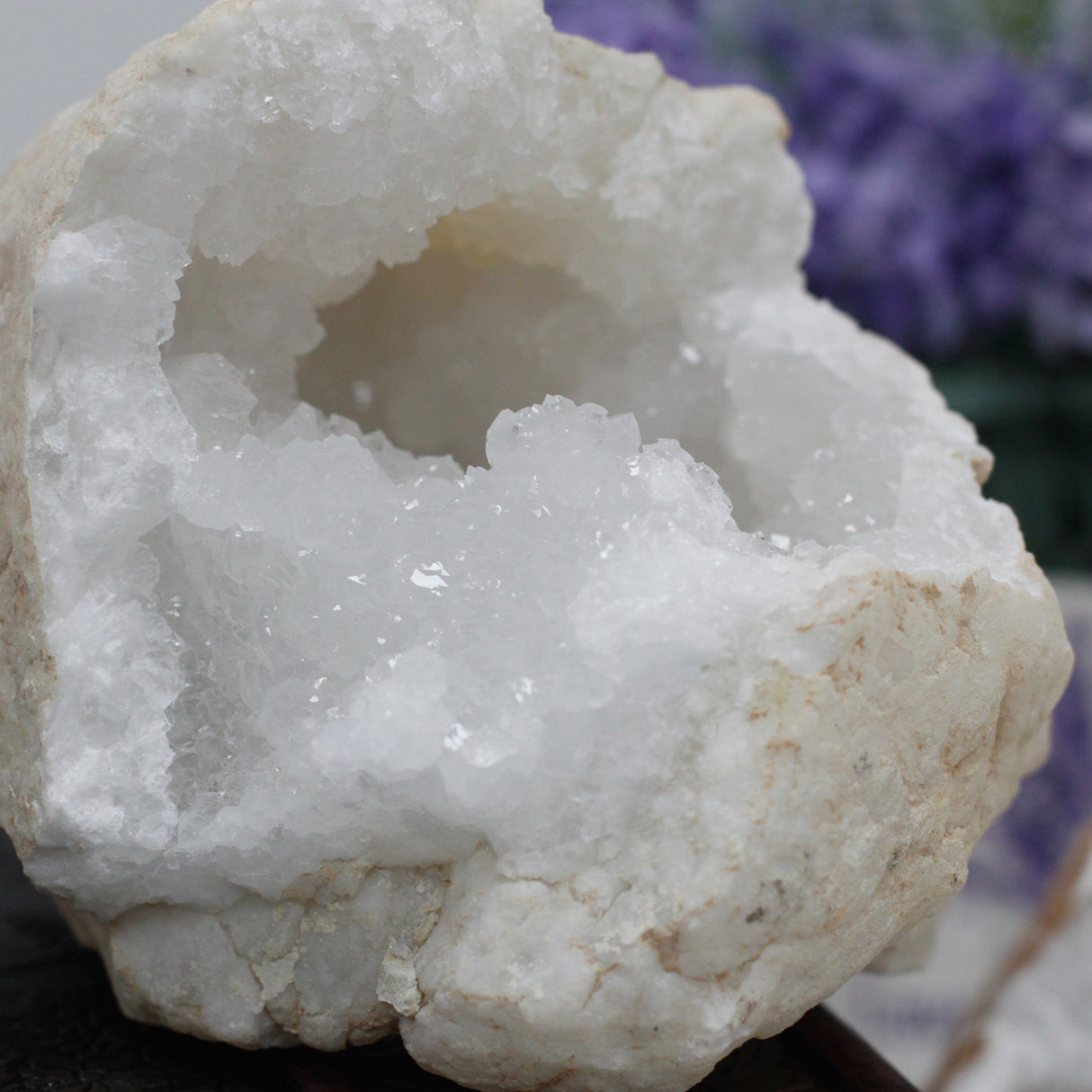 Calcite Quartz Crystal Geode 15-18 cm