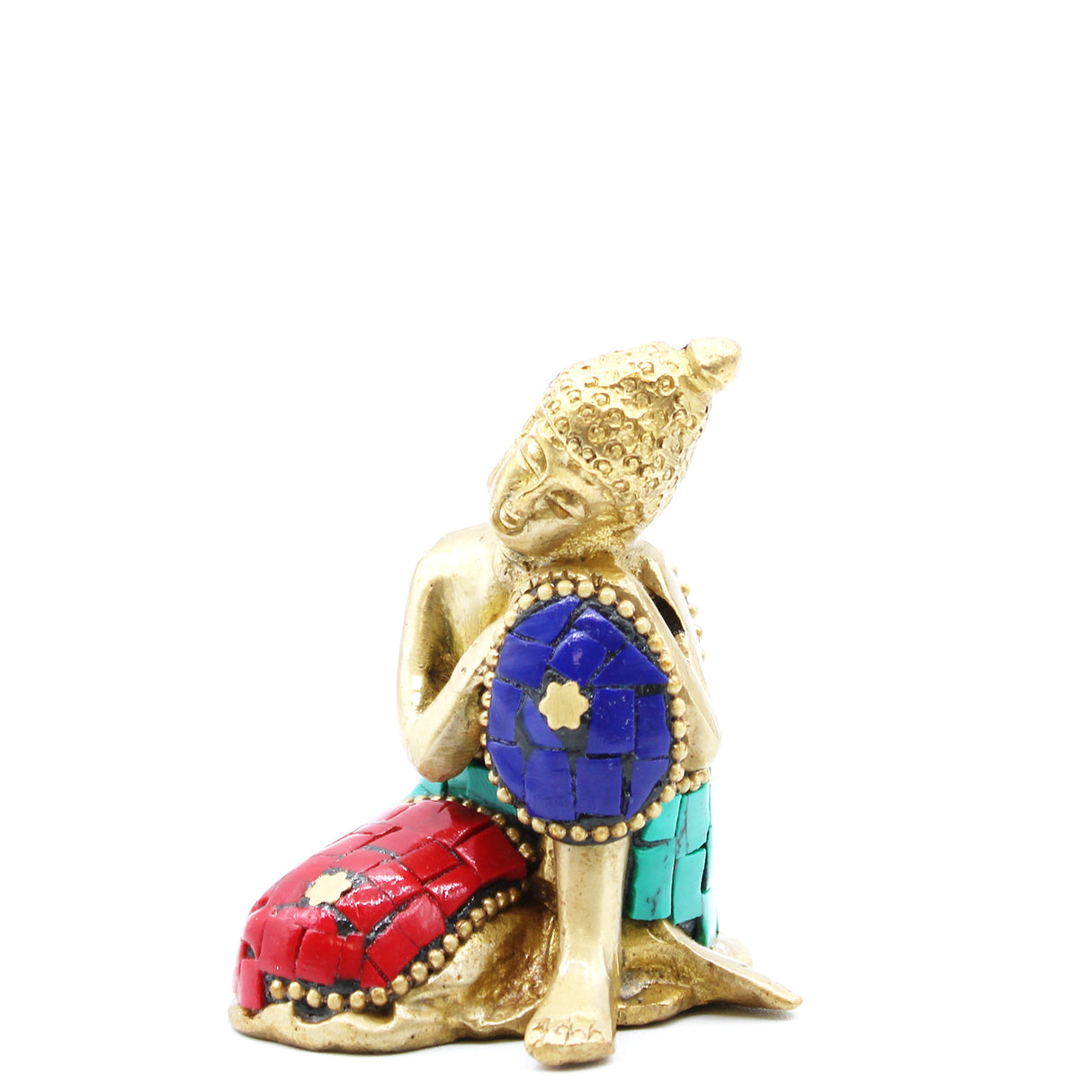 Statue de Bouddha en laiton grande tête 11,5 cm