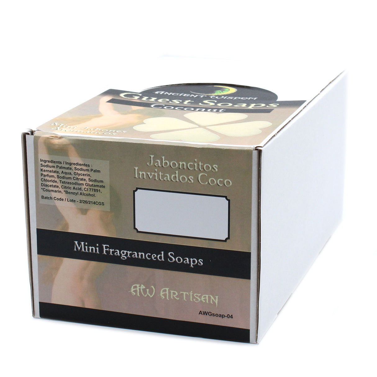 Guest Soaps Coconut Hearts, 10 Pack