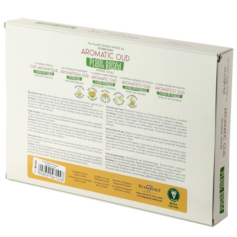 Varillas de incienso de oud de origen vegetal Stamford