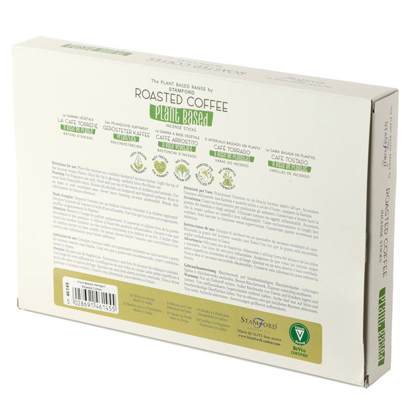 Varillas de incienso de café tostado de origen vegetal Stamford