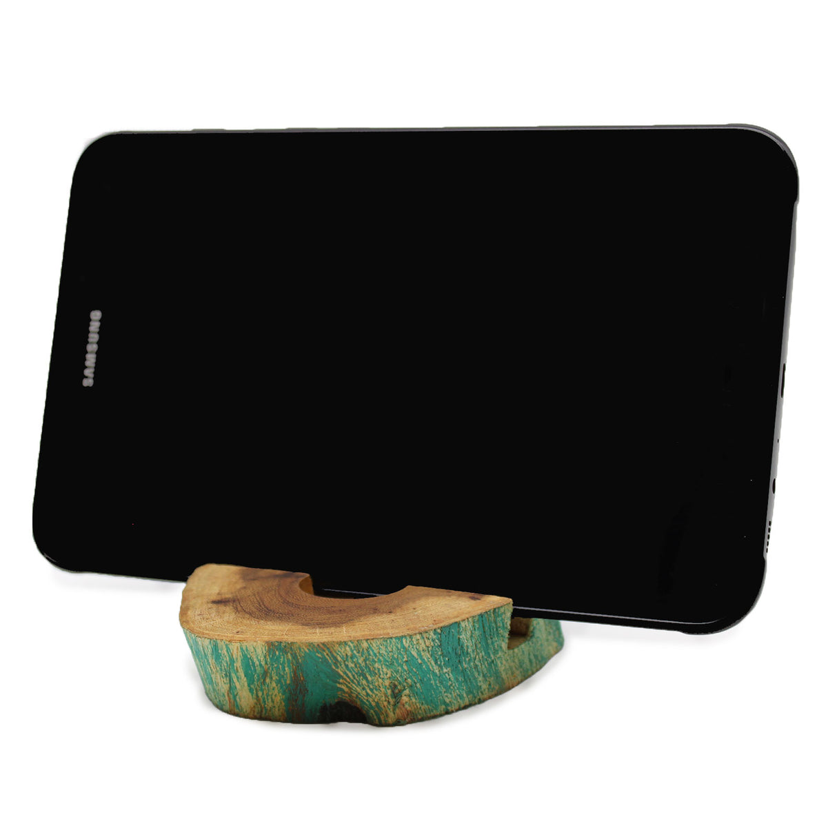 Suporte para Telemóvel em Madeira – Gamal com Lavagem Verde