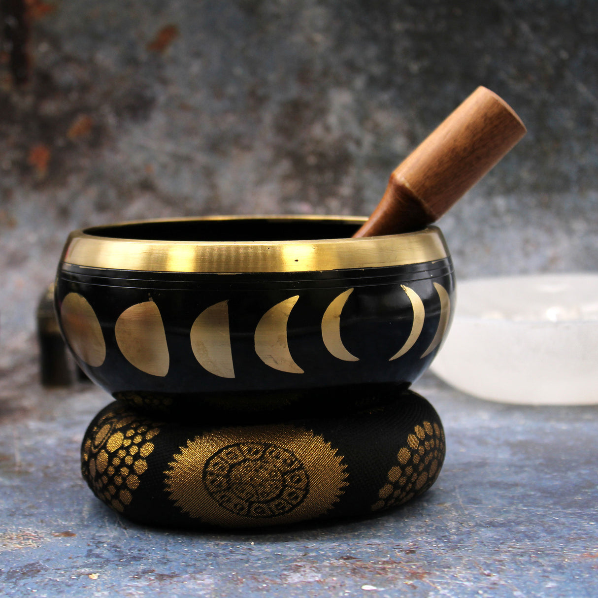 Ensemble de Bols Chantants Phases de Lune Noir 14 cm