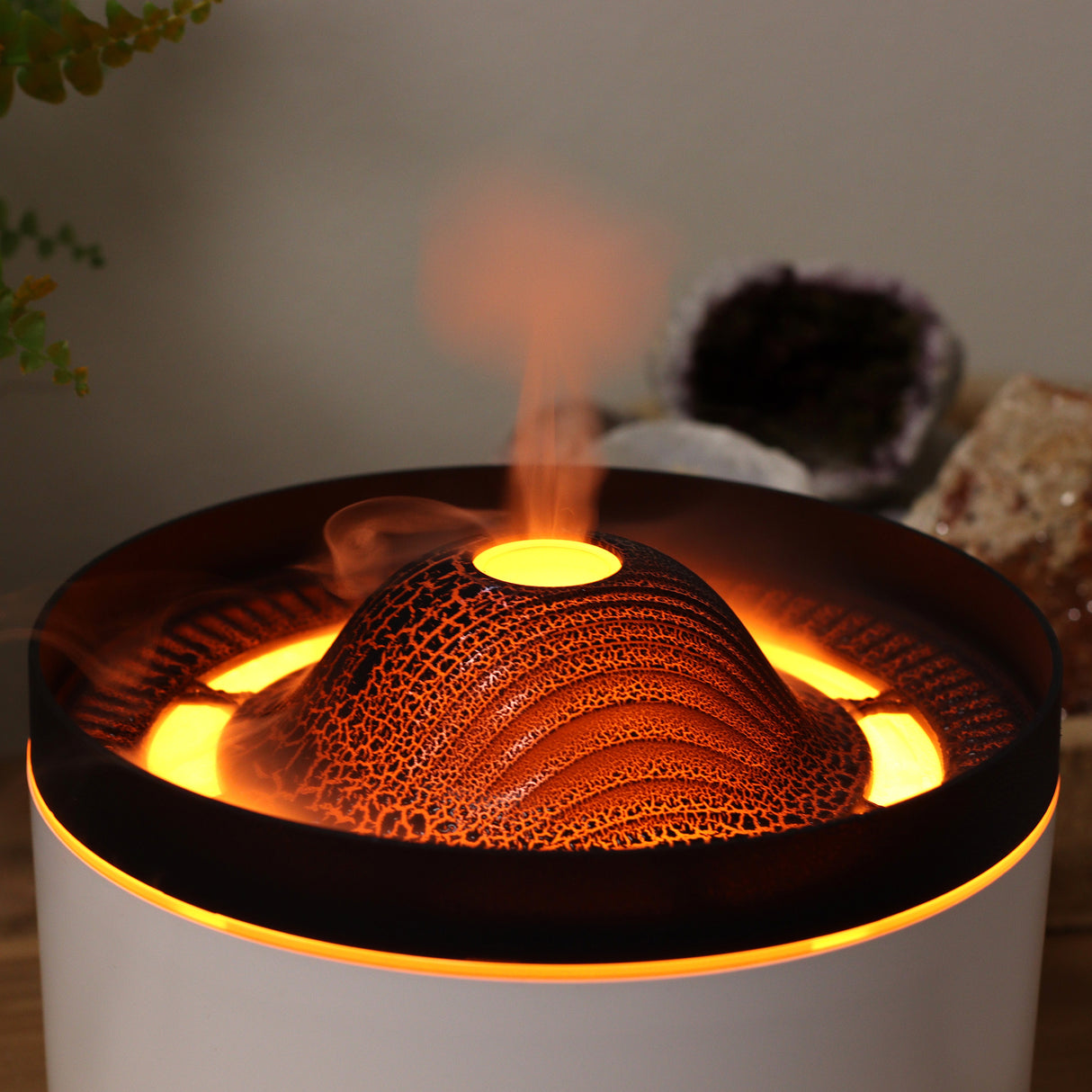 Ätherischer Öl-Diffusor Luftbefeuchter Vulkaneffekt 560ml