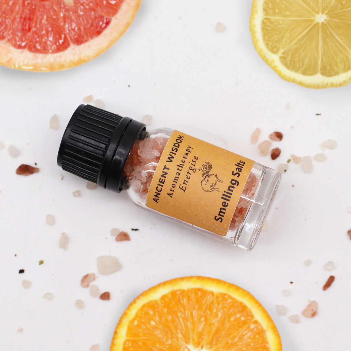 Săruri aromaterapie pentru mirosit, lămâie portocală grapefruit