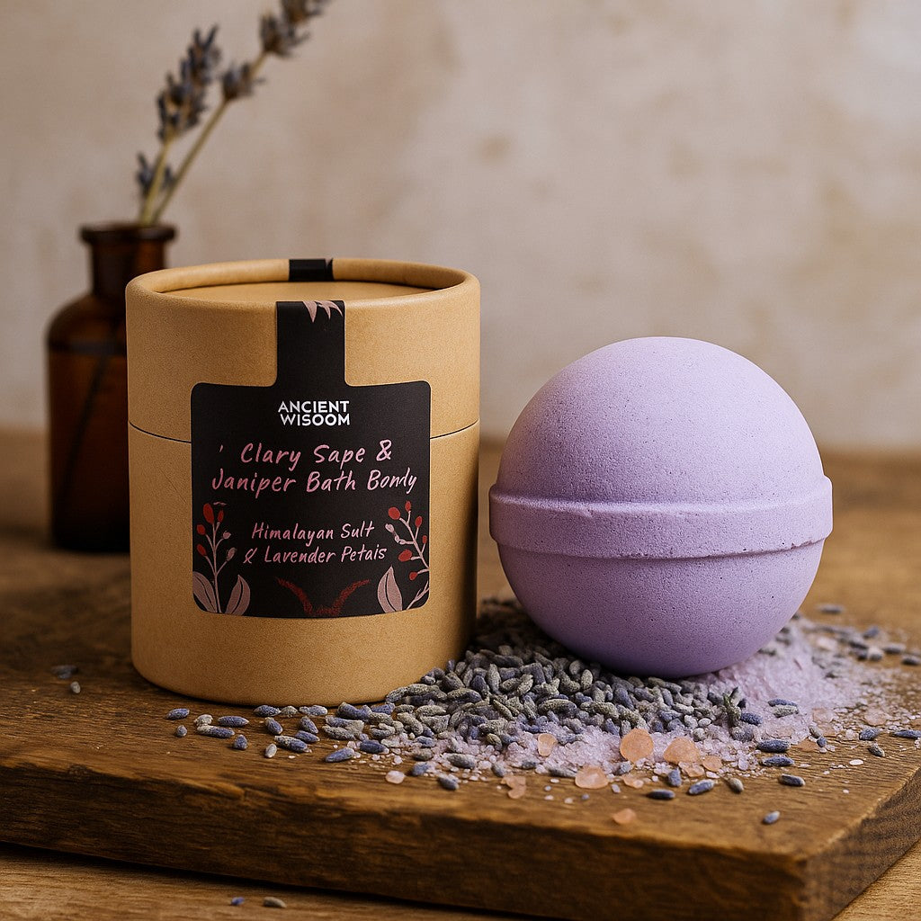 Set de 3 bombas de baño de sal del Himalaya y lavanda