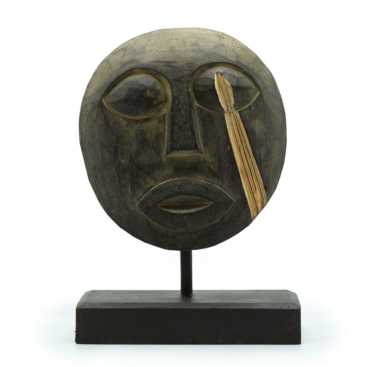 Masque décoratif tribal Timor, antique 27x20cm