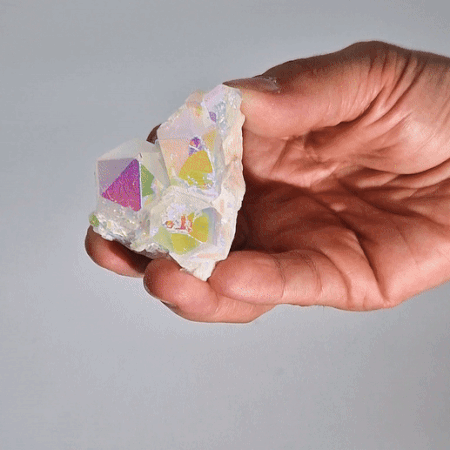 Angel Aura Quartz Crystal Man Made