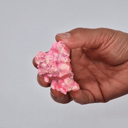 Quartz Crystal Aura Rose Man Made