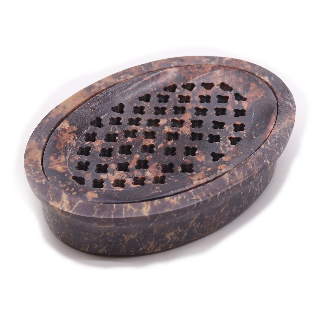 Soapstone Soap Dish Drainer 11X8Cm Classic Oval