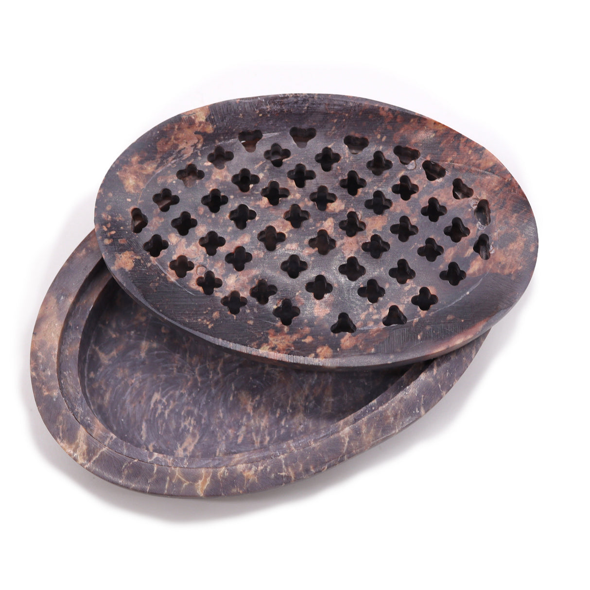 Soapstone Soap Dish Drainer 11X8Cm Classic Oval