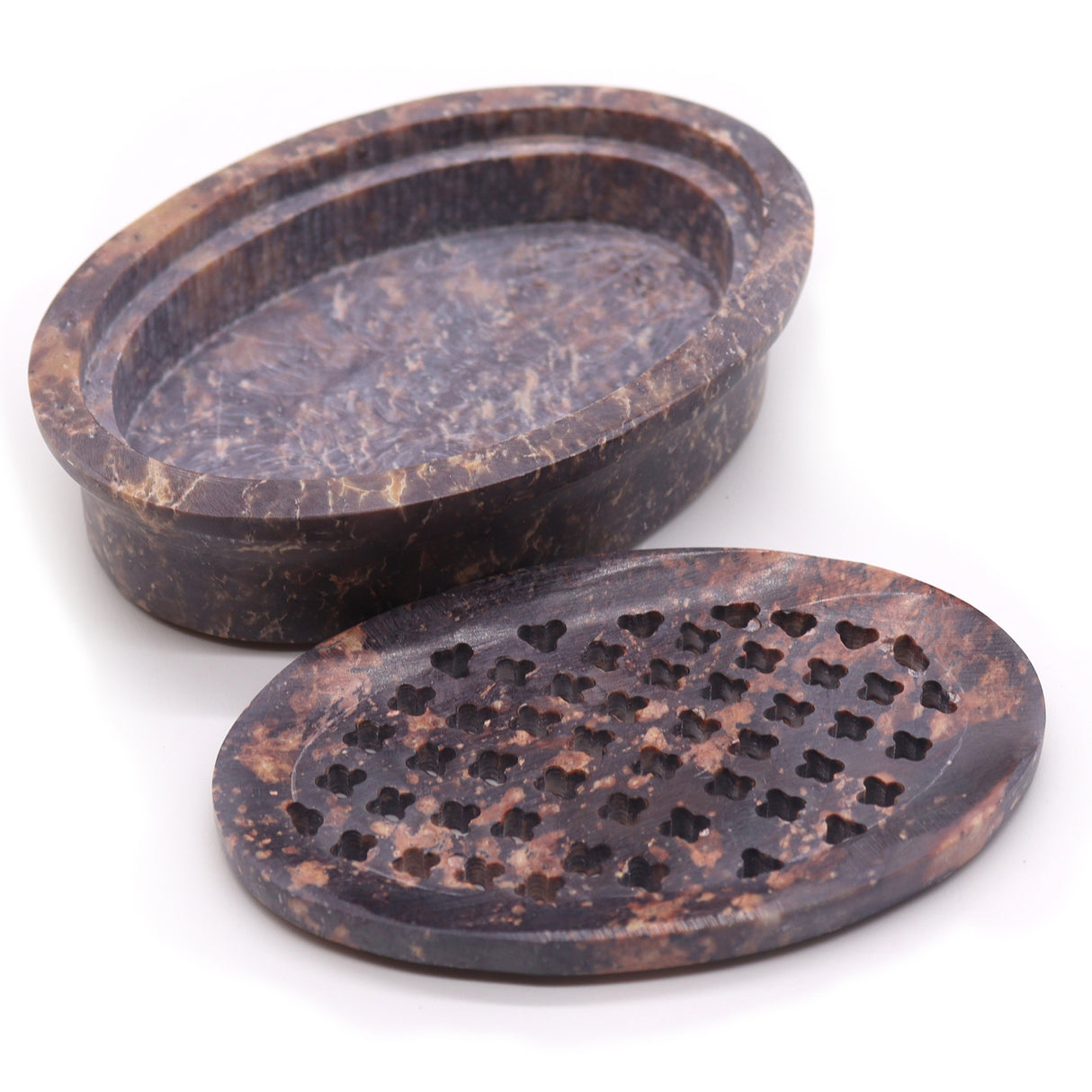 Soapstone Soap Dish Drainer 11X8Cm Classic Oval