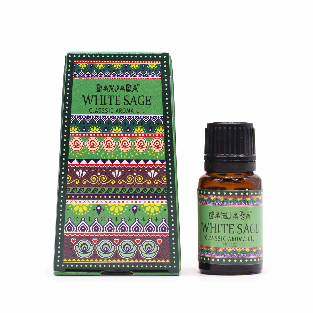 Hvid Salvie aromaolie 10ml Banjara