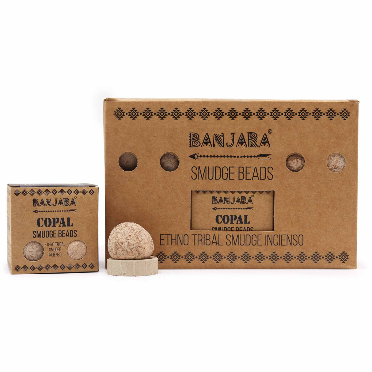 Натуральные бусины для окуривания Copal, Banjara