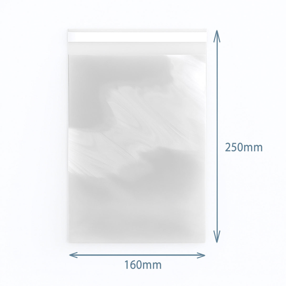 Clear Resealable Poly-Prop Bags 160 × 250 mm, Pack of 500
