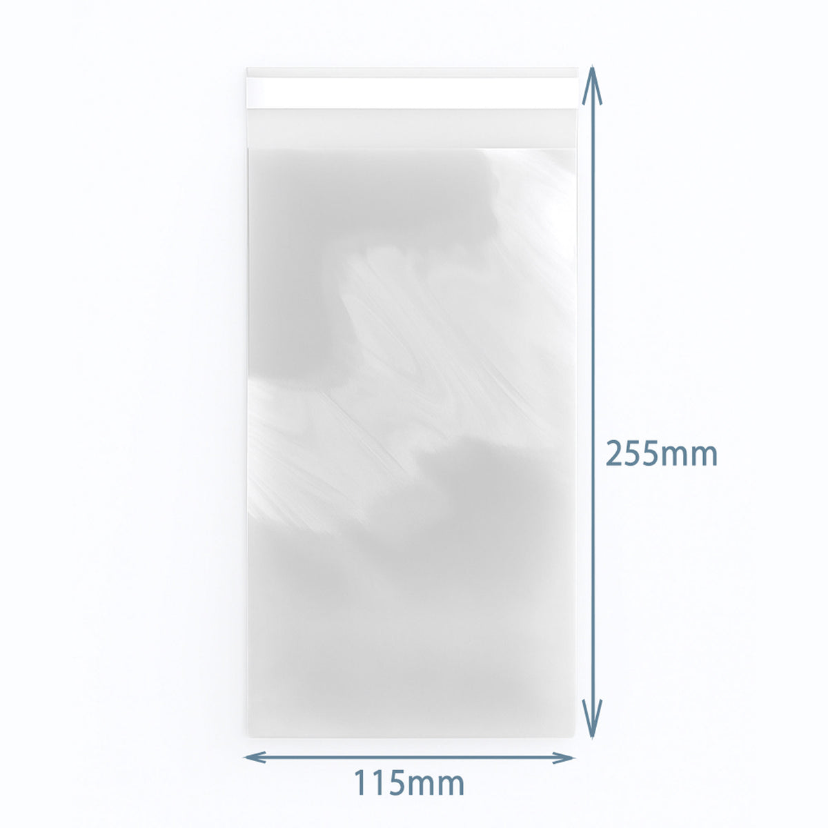 Clear Resealable Poly-Prop Bags 255 × 115 mm, Pack of 500