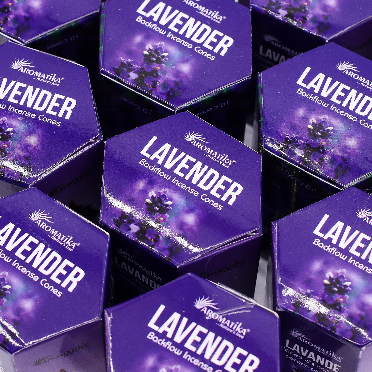 Lavendel Backflow Wierookkegels, 10 Stuks Aromatika