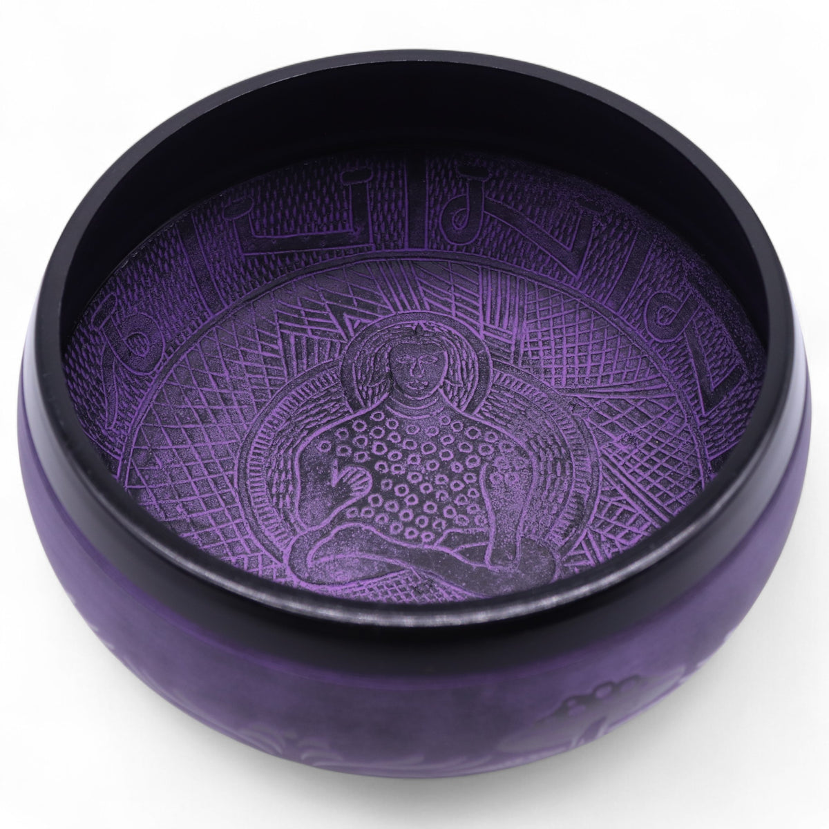 Extra Loud Purple Mushroom Meditation Singing Bowl 23cm