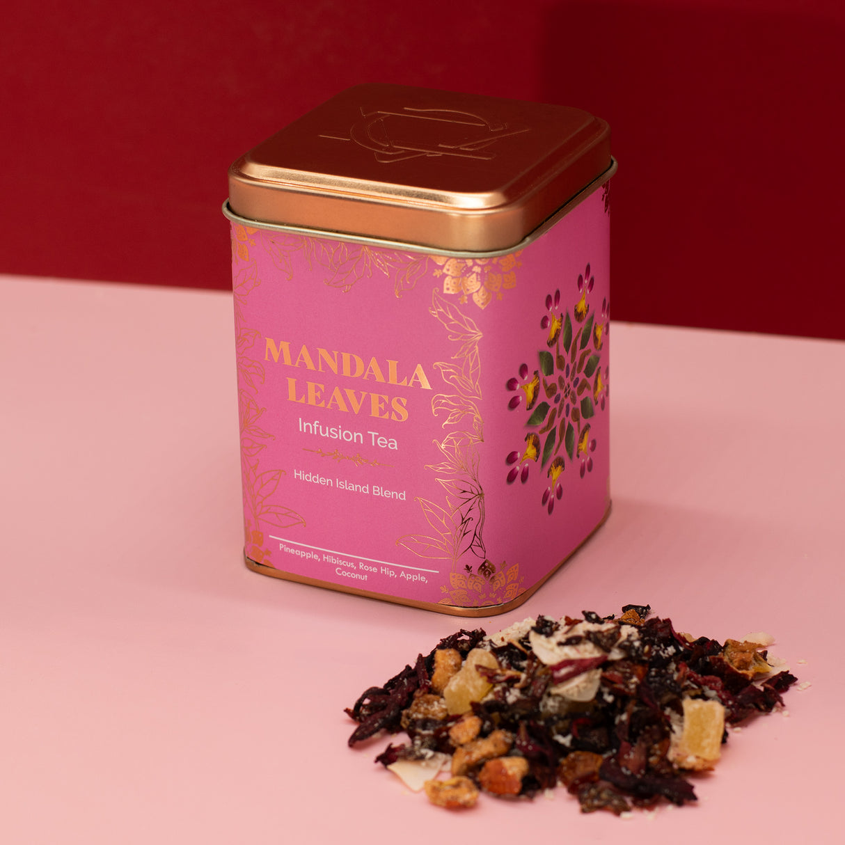 Ananas kokos hibiskus biljni čaj bez kofeina, 50 g