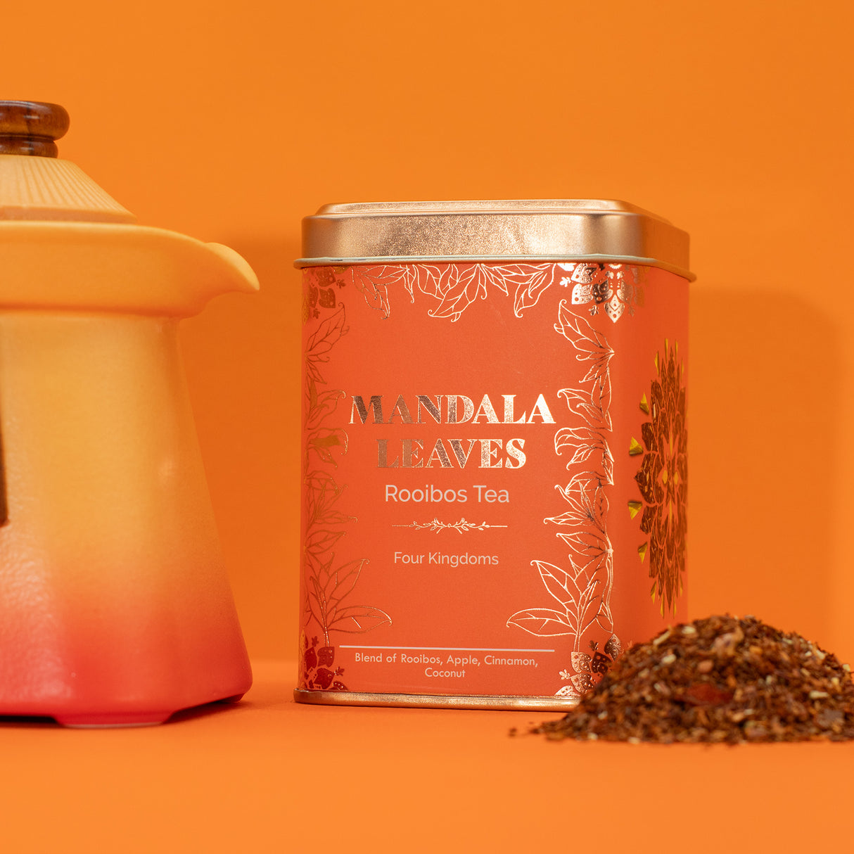 Four Kingdoms rooibos cimet kokos biljni čaj bez kofeina, 50 g