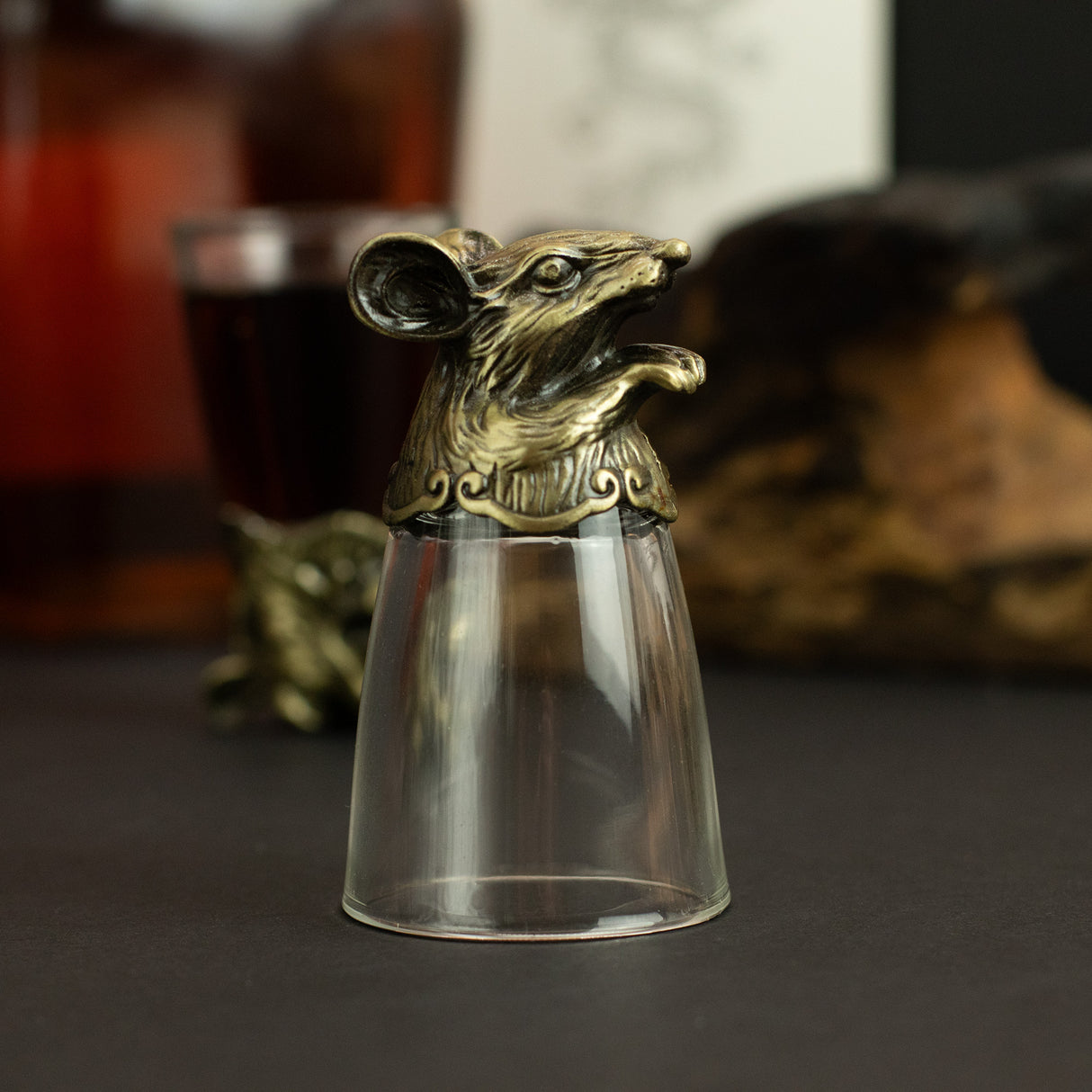Verres à shot animaux du zodiaque chinois, 25 ml, lot de 12