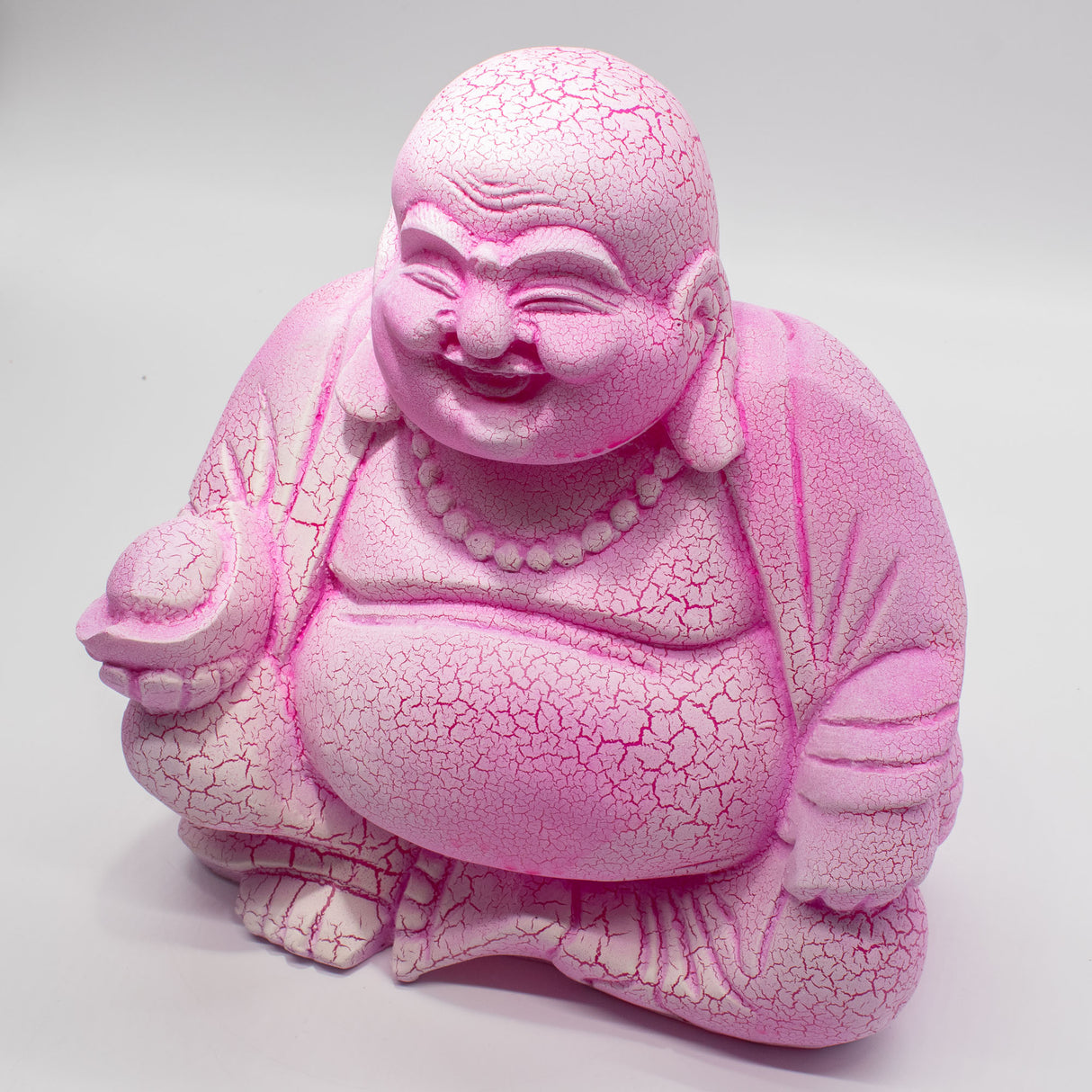 Lampe Bouddha Rieur Fruit du Dragon - Socle Rond