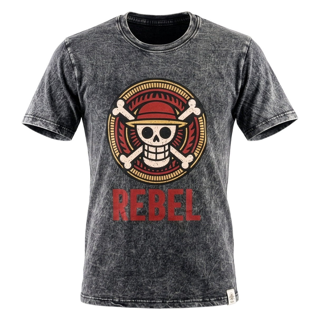 Nomad Sari Stonewashed pamut póló - Rebel - Szénszürke - L-es