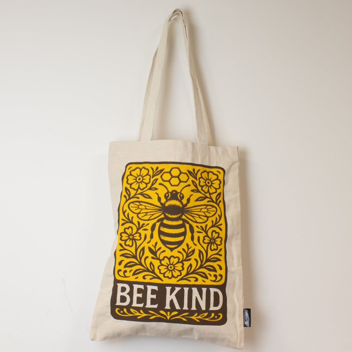 Sac Tote Iconique Nomad Sari Toni - Bee Kind - Naturel 10oz