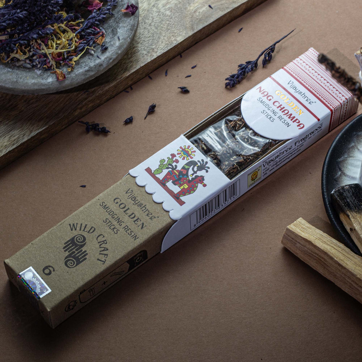 Zlaté tyčinky z pryskyřice Nag Champa pro vykuřování - 30 g