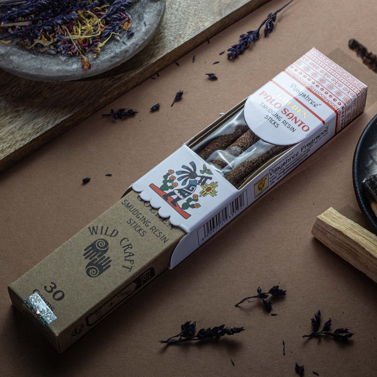 Palo Santo vonné tyčinky z pryskyřice na očistu zlaté 30g