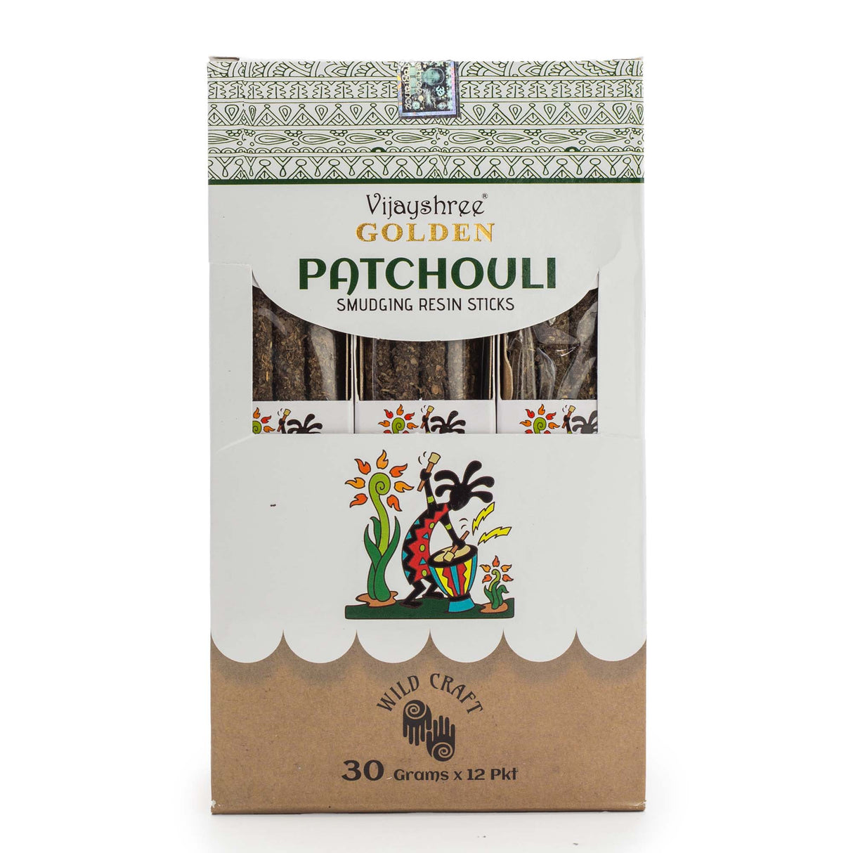 Patchouli røkelse av harpiks gyllen – 30g