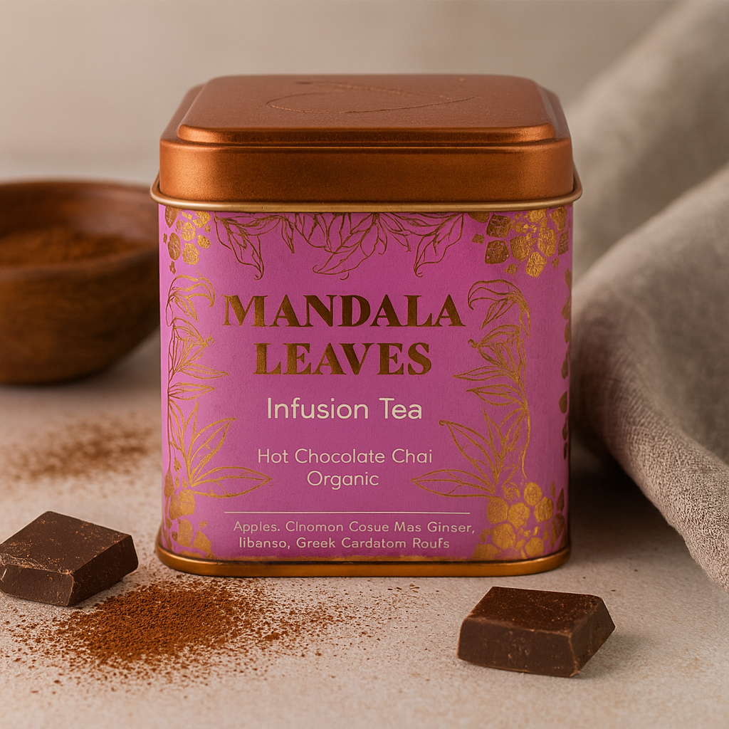 Organic Caffeine-Free Chocolate Chai Herbal Tea, 50g