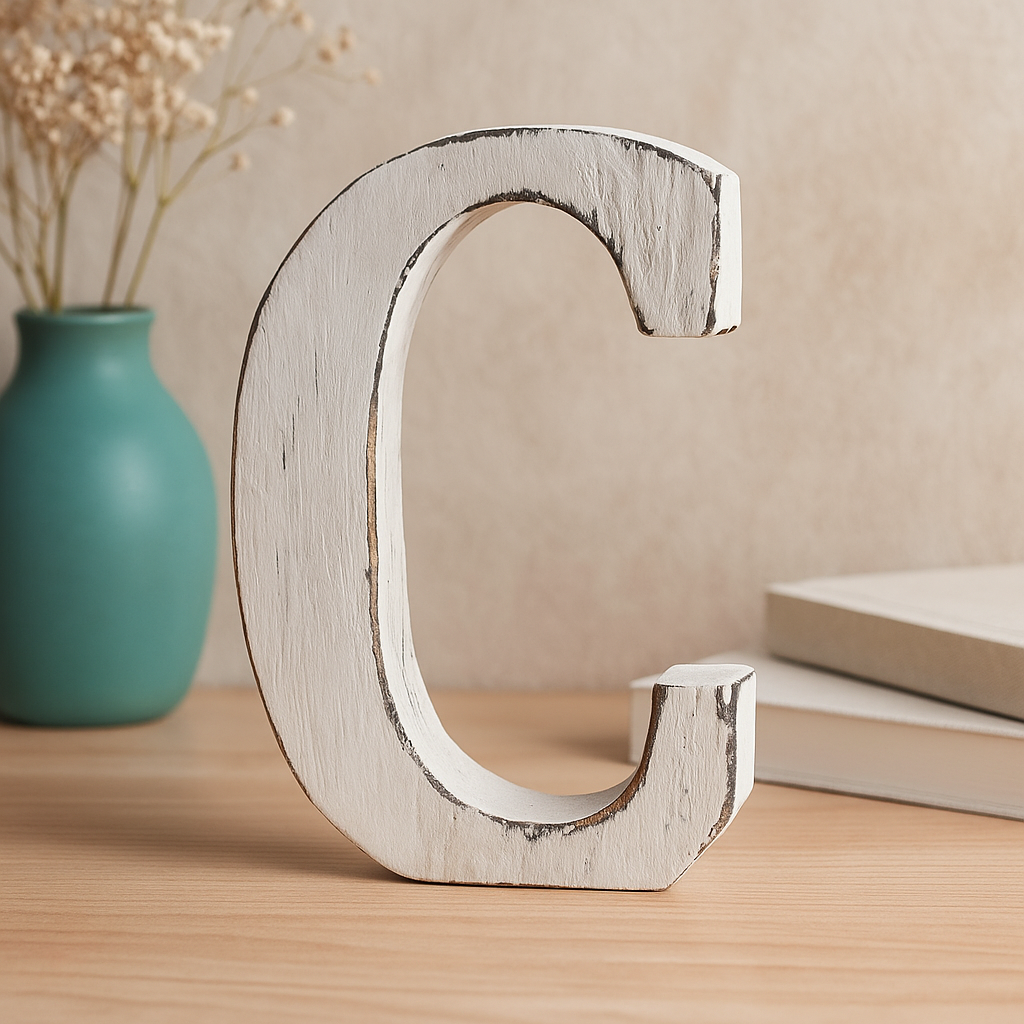 Lettera di legno C