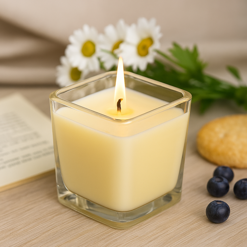 Vanilková sušienka Sójová sviečka v skle