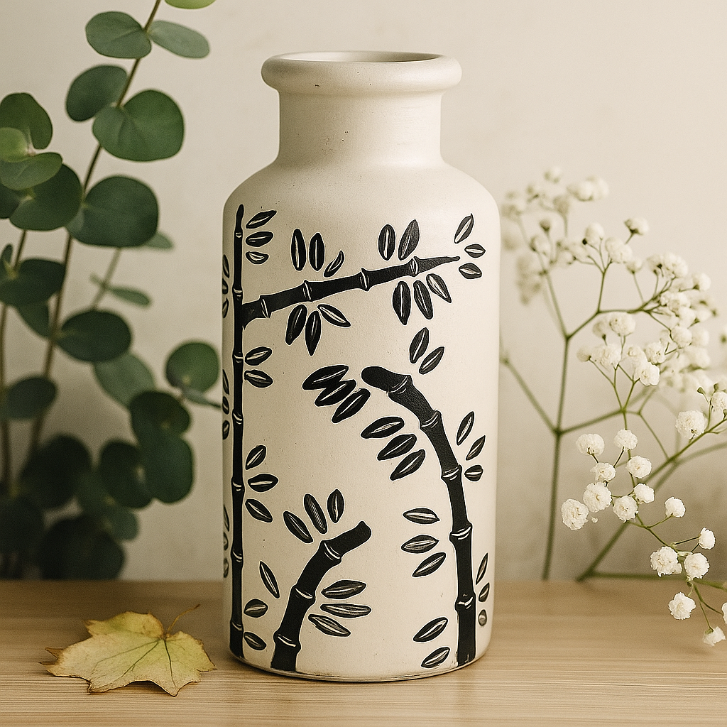 Vas Boho Model Bambus Drept Natural