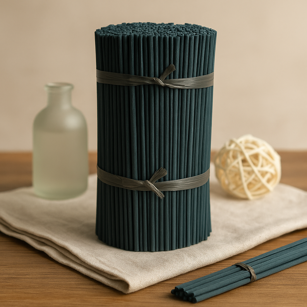 Rákosové difuzérové tyčinky zelené 25cm x 3mm 500g