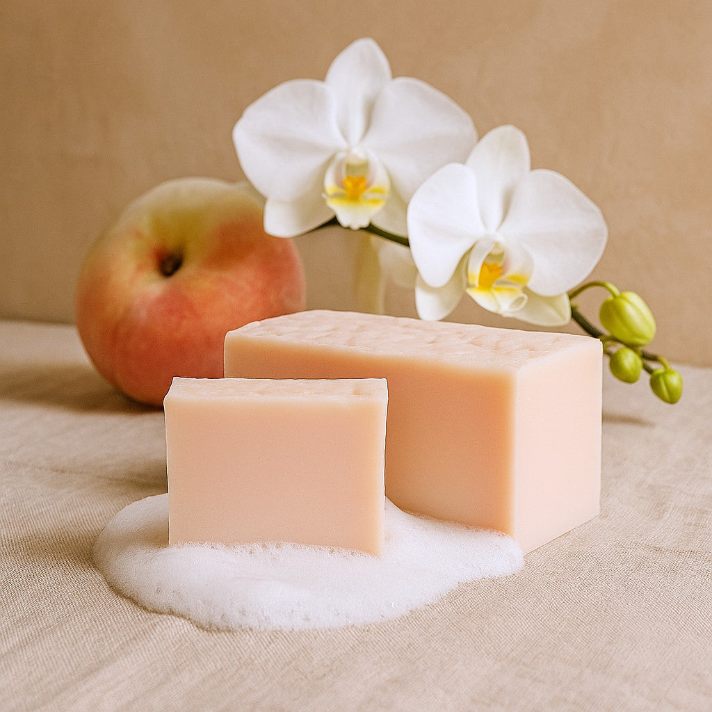 Mydlová bochník, broskyňová orchidea